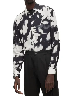 HUGO Casual Button-Down Shirts|Abstract Print Shirt