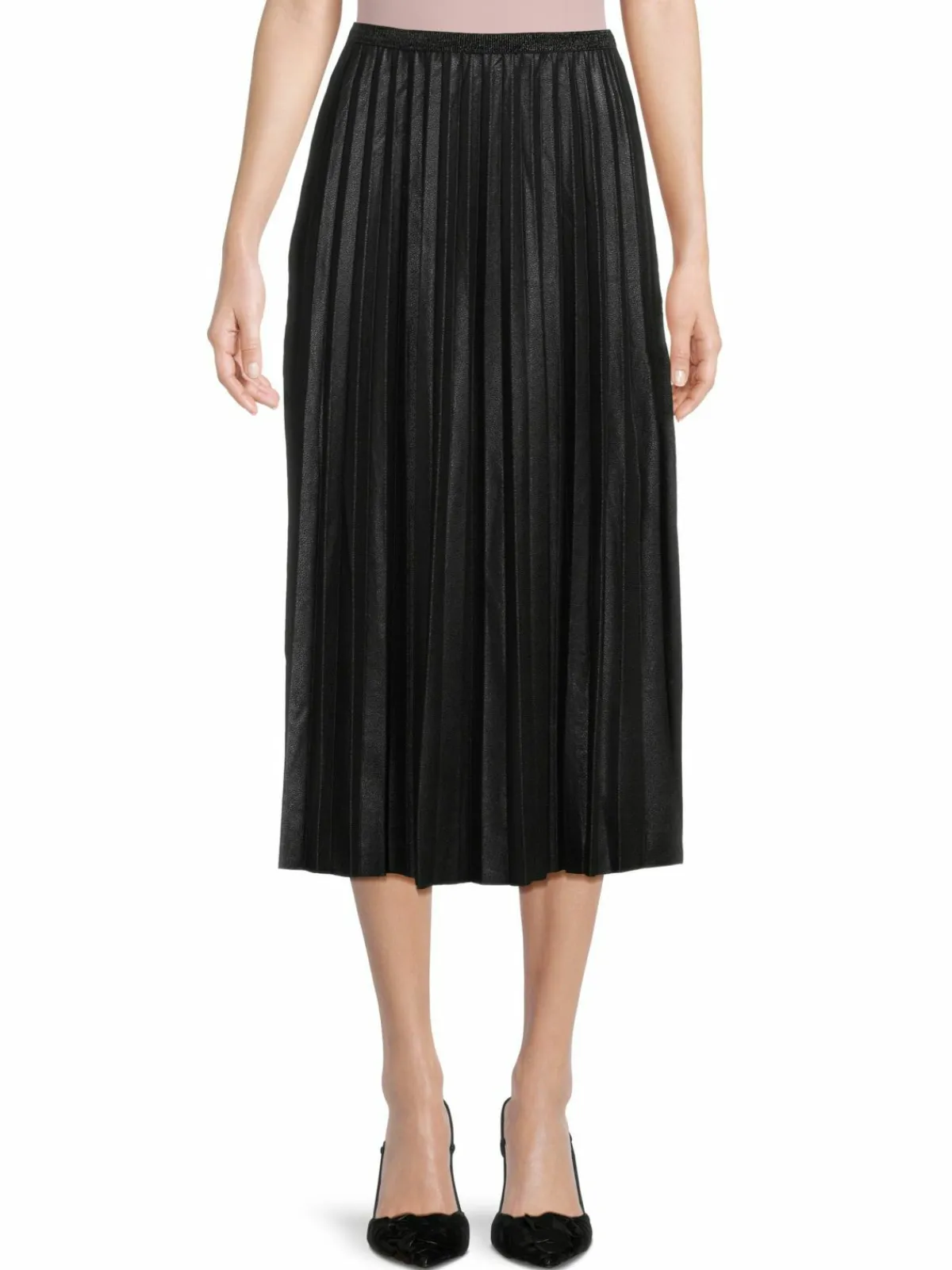 Women YAL New York Accordion Pleat Midi Skirt