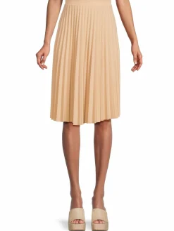 Women Love Ady Accordion Pleated Knee Length Skirt