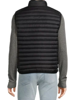 Save the Duck Coats & Jackets|Adam Quilted Puffer Vest Black