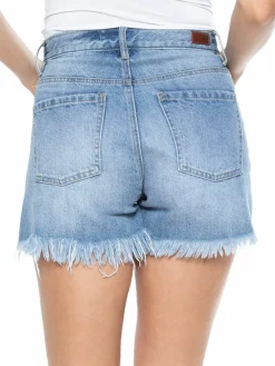 Women Blue Revival Adeline Denim Shorts