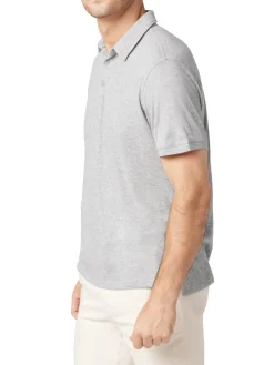 Joe's Jeans Polos|Air Knit Polo Shirt Heather Grey