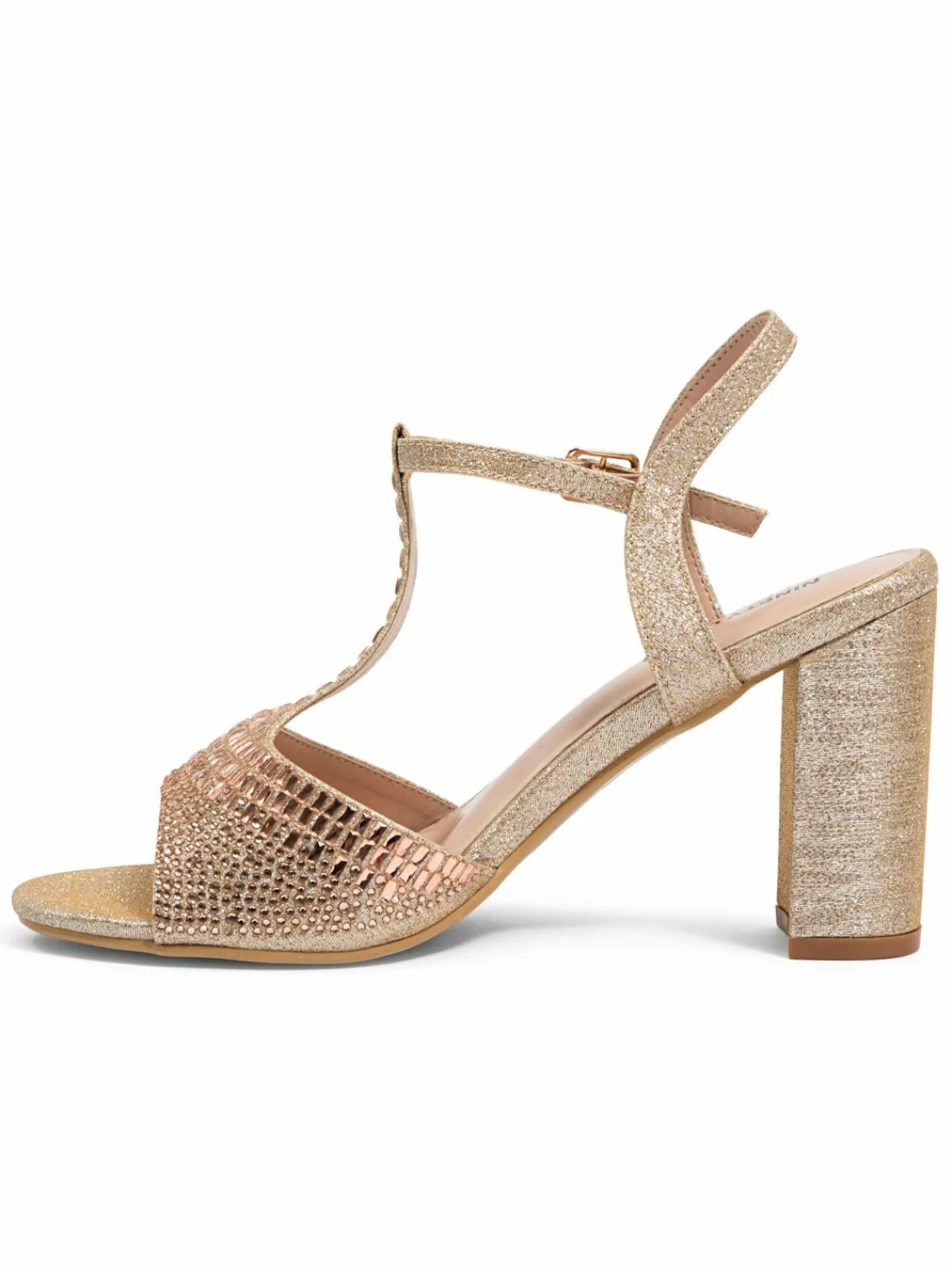 Chic by Lady Couture Alexa 2 Embellished T-Strap Sandals
