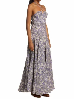 Women Agua by Agua Bendita Alirio Halter Maxi Dress