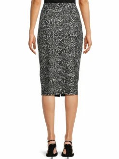 Women NYDJ Animal Print Pencil Midi Skirt