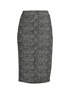 Women NYDJ Animal Print Pencil Midi Skirt