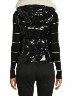 Women S13 Annie Faux Shearling Trim Puffer Vest