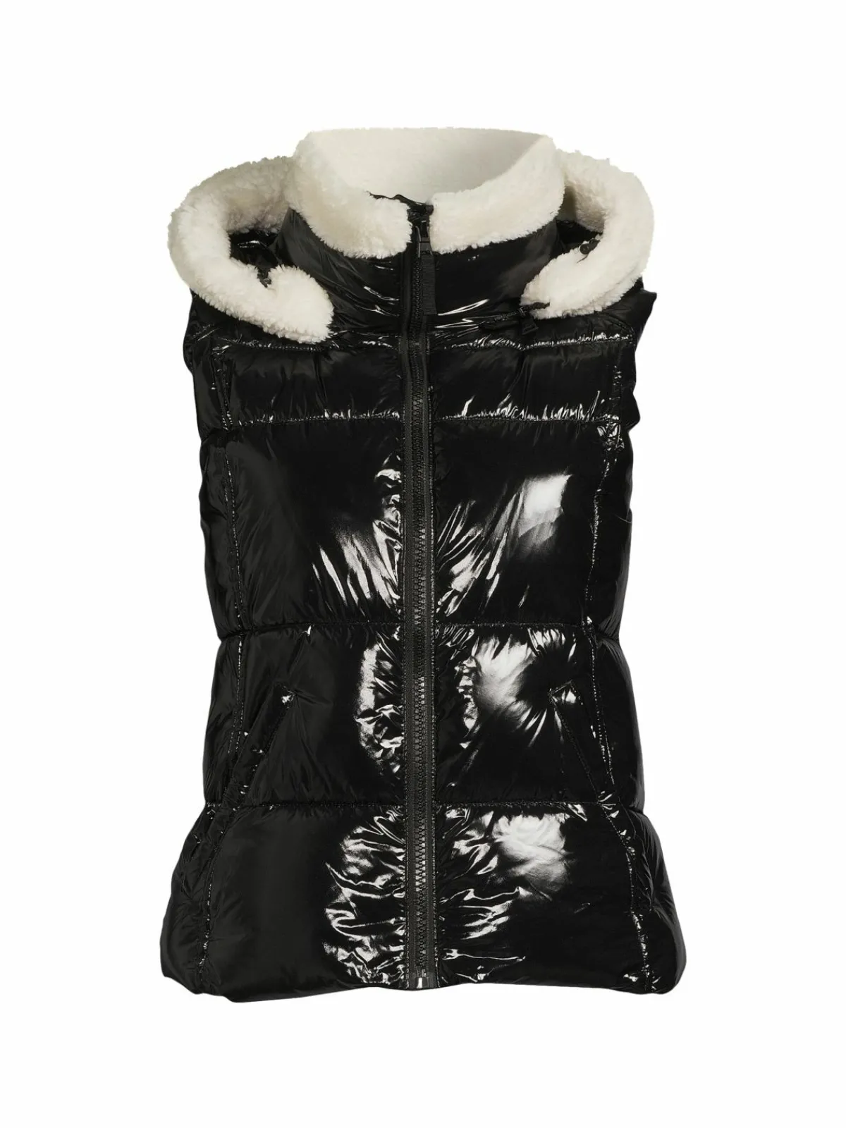 Women S13 Annie Faux Shearling Trim Puffer Vest