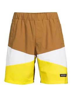 Avirex Shorts|Anorak Colorblocked Shorts Tan Multi