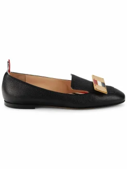 Thom Browne Apron Toe Leather Ballerina Flats