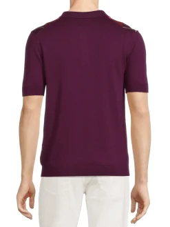 Max 'n Chester Polos|Argyle Polo Red Orange