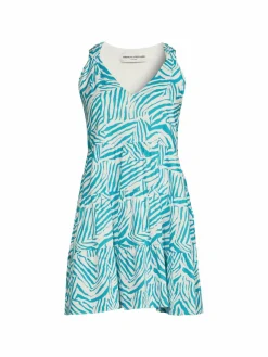 Women Amanda Uprichard Astra Linen Blend Mini Dress