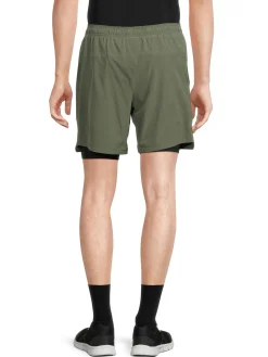 New Balance Shorts|Athletic Fit Double Layer Running Shorts Green