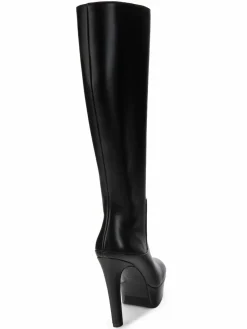 Stuart Weitzman Ave 130 Leather Platform Knee Boots