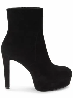 Stuart Weitzman Avenue 130 Suede Platform Zip Booties