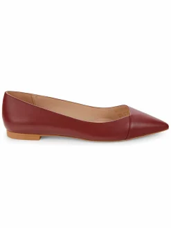 Stuart Weitzman Avenue Leather Ballet Flats