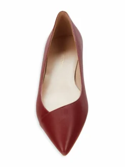 Stuart Weitzman Avenue Leather Ballet Flats