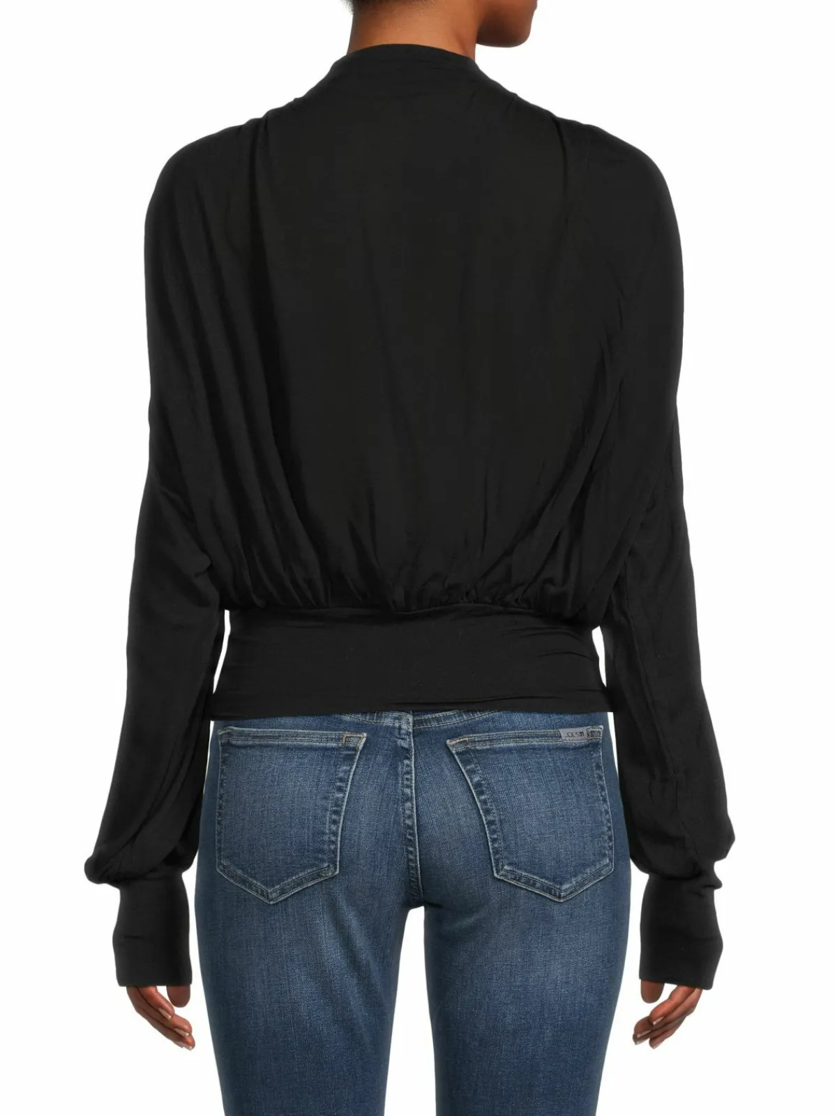 Women IRO Barba Surplice Cashmere Blend Top