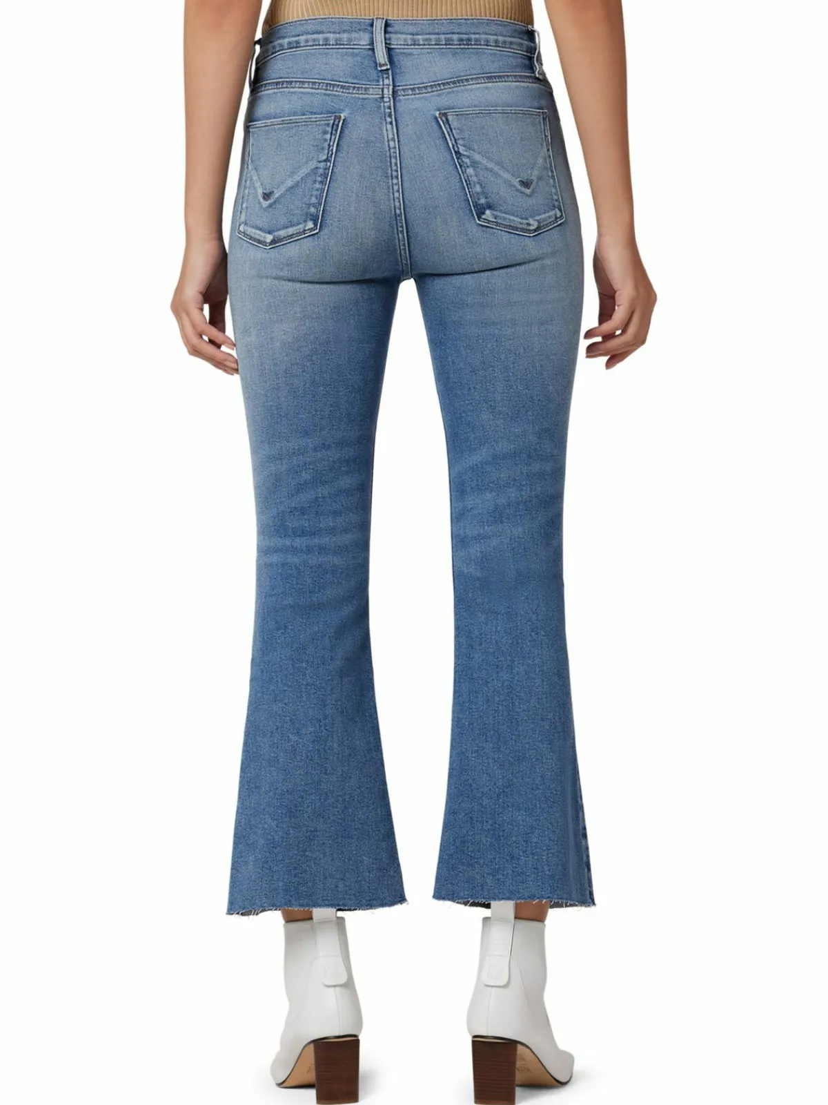 Women Hudson Barbara High Rise Crop Bootcut Jeans