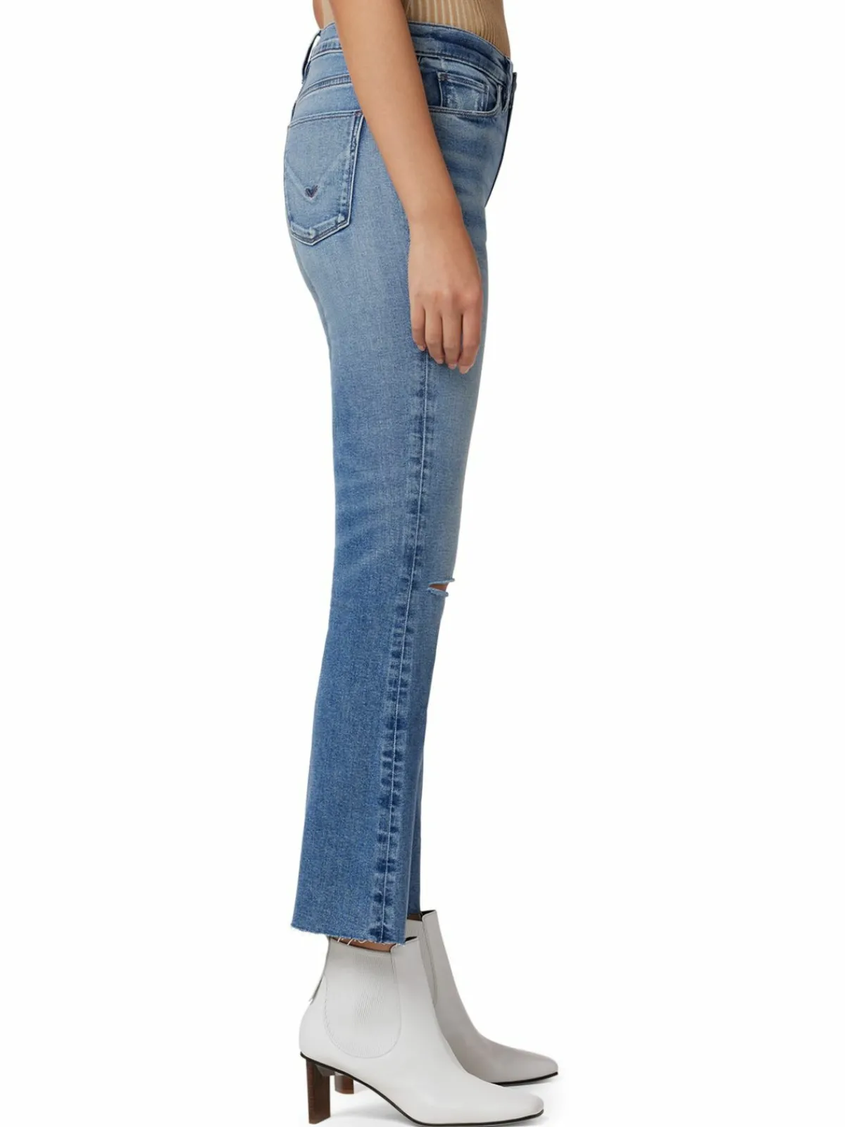Women Hudson Barbara High Rise Crop Bootcut Jeans