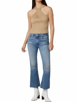 Women Hudson Barbara High Rise Crop Bootcut Jeans