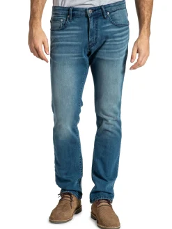 Stitch Jeans|Barfly Whiskered Slim Fit Jeans Dark Blue