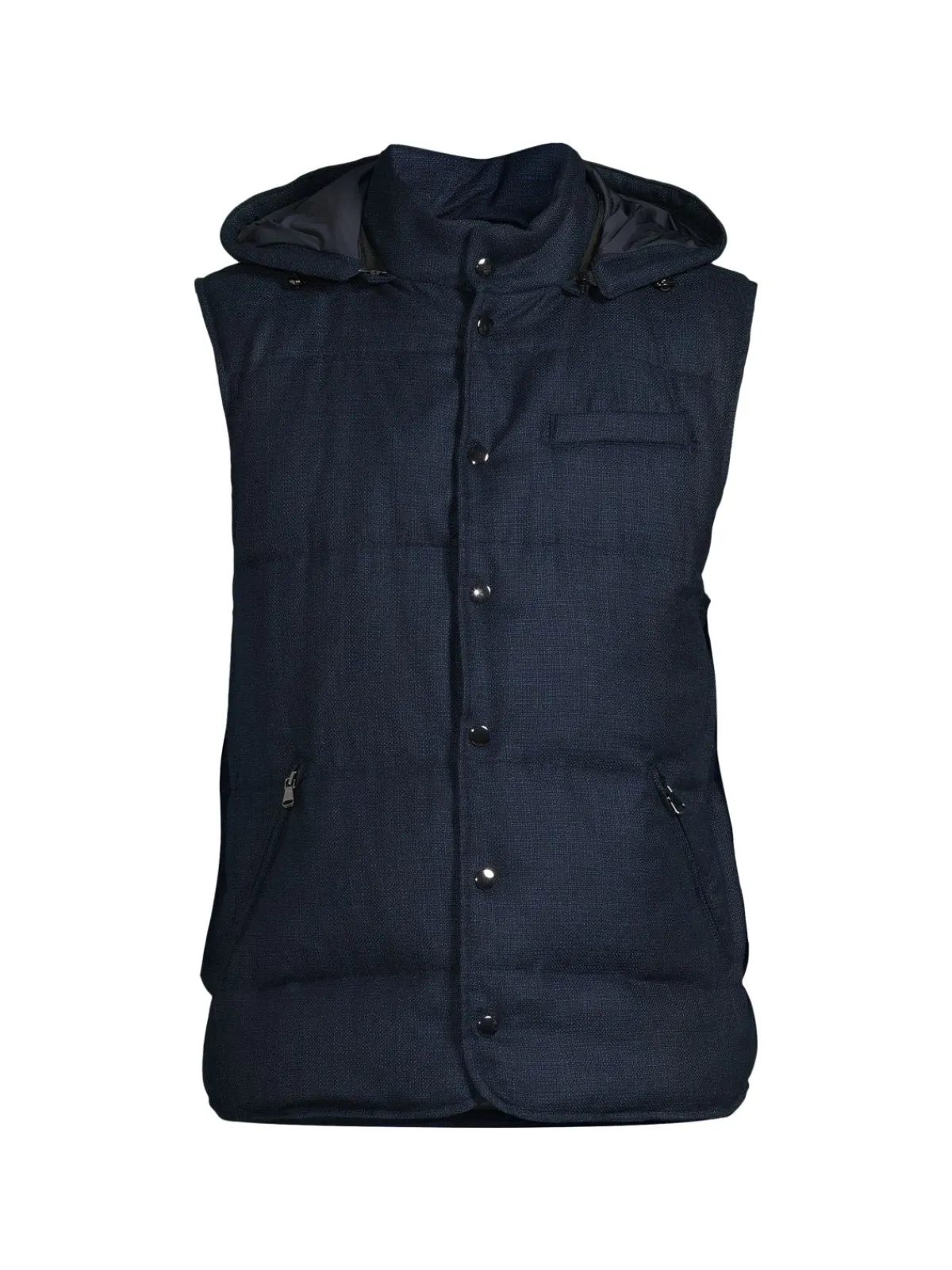 Jack Victor Coats & Jackets|Barker Down Hooded Vest Blue