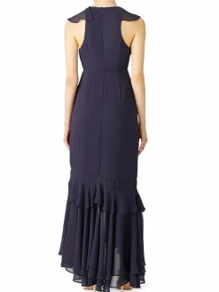 Women CMEO COLLECTIVE Be About You Flutter Faux Wrap Gown