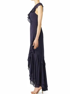 Women CMEO COLLECTIVE Be About You Flutter Faux Wrap Gown