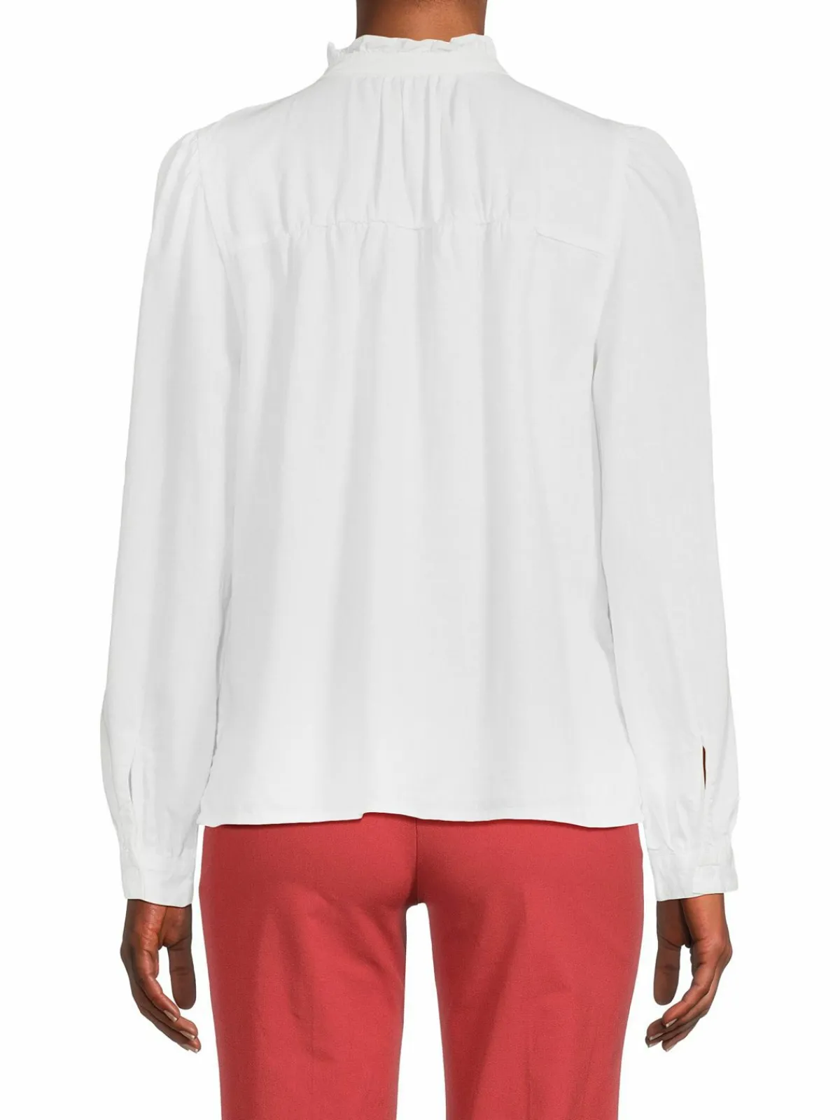 Women Rails Bella Ruffle Linen Blend Blouse