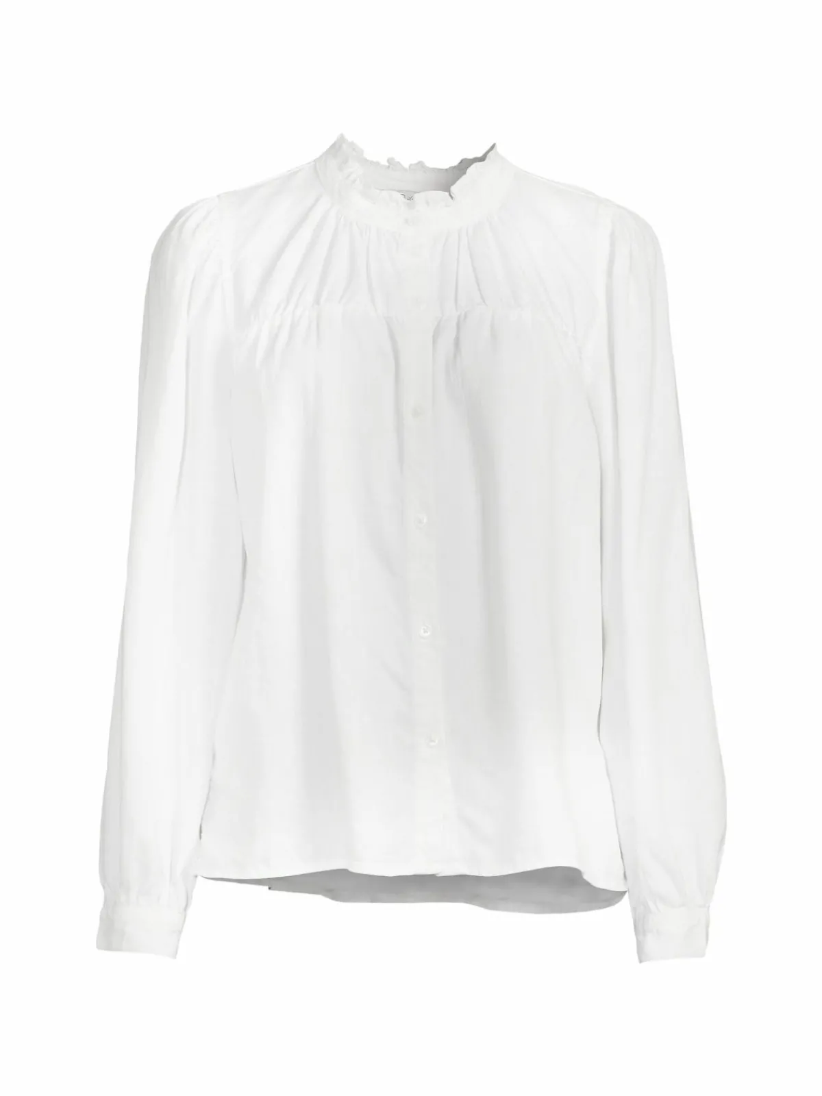 Women Rails Bella Ruffle Linen Blend Blouse
