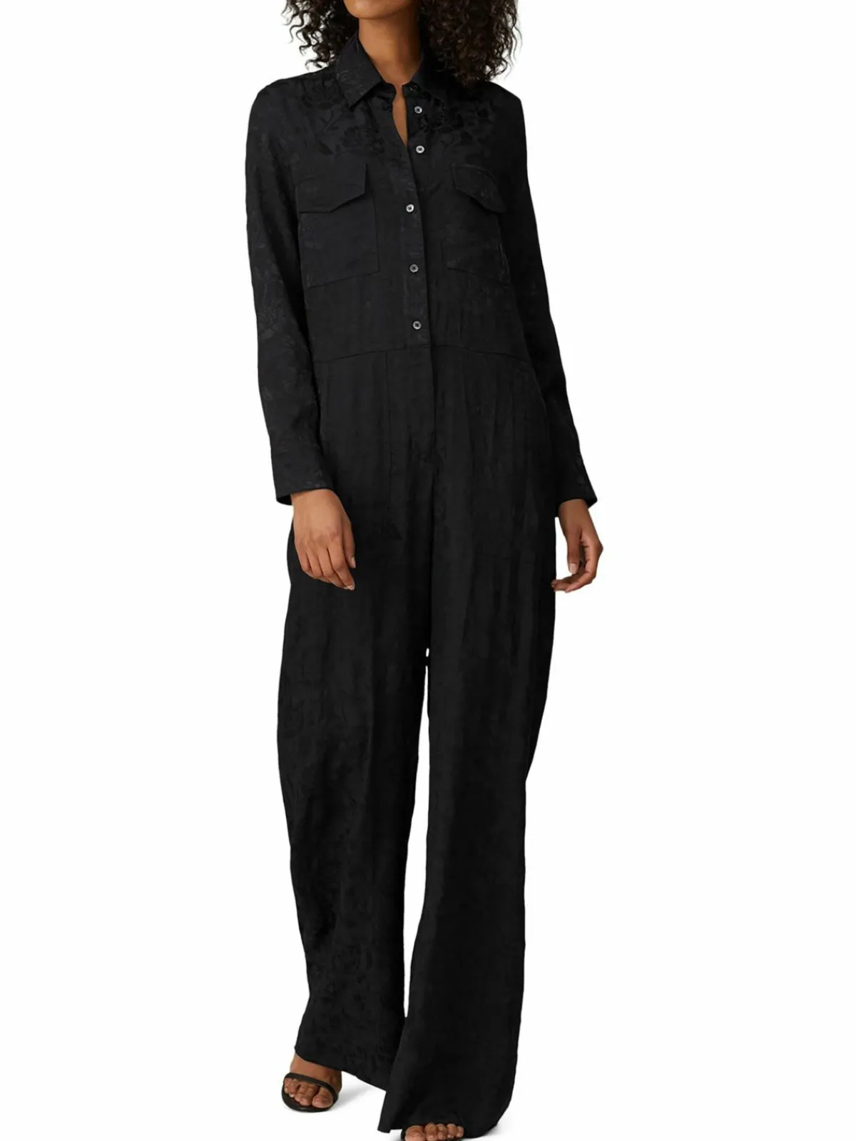 Women Staud Belle Floral Crepe Jumpsuit