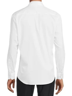Bertigo Casual Button-Down Shirts|Bello Solid Shirt White