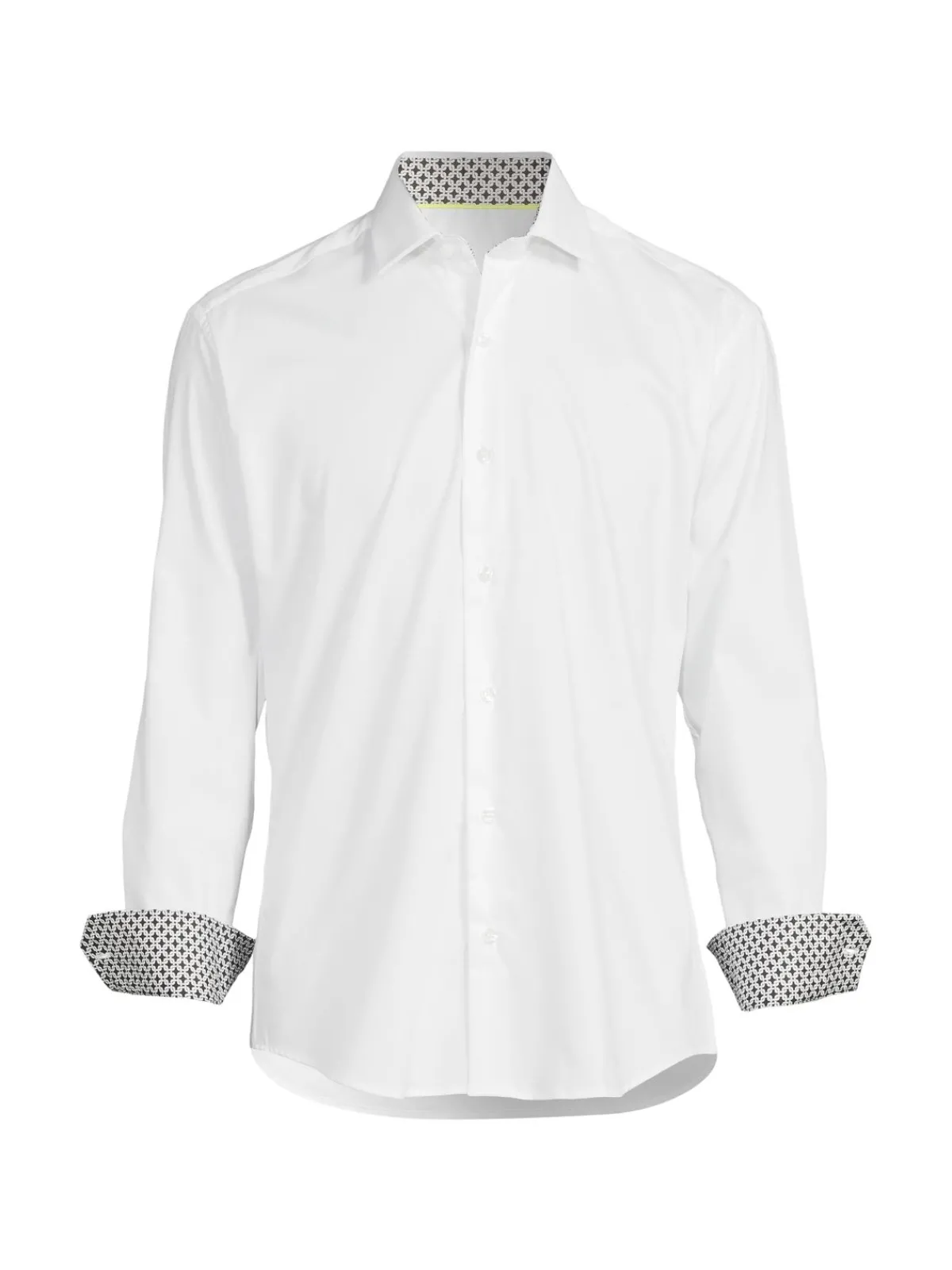 Bertigo Casual Button-Down Shirts|Bello Solid Shirt White