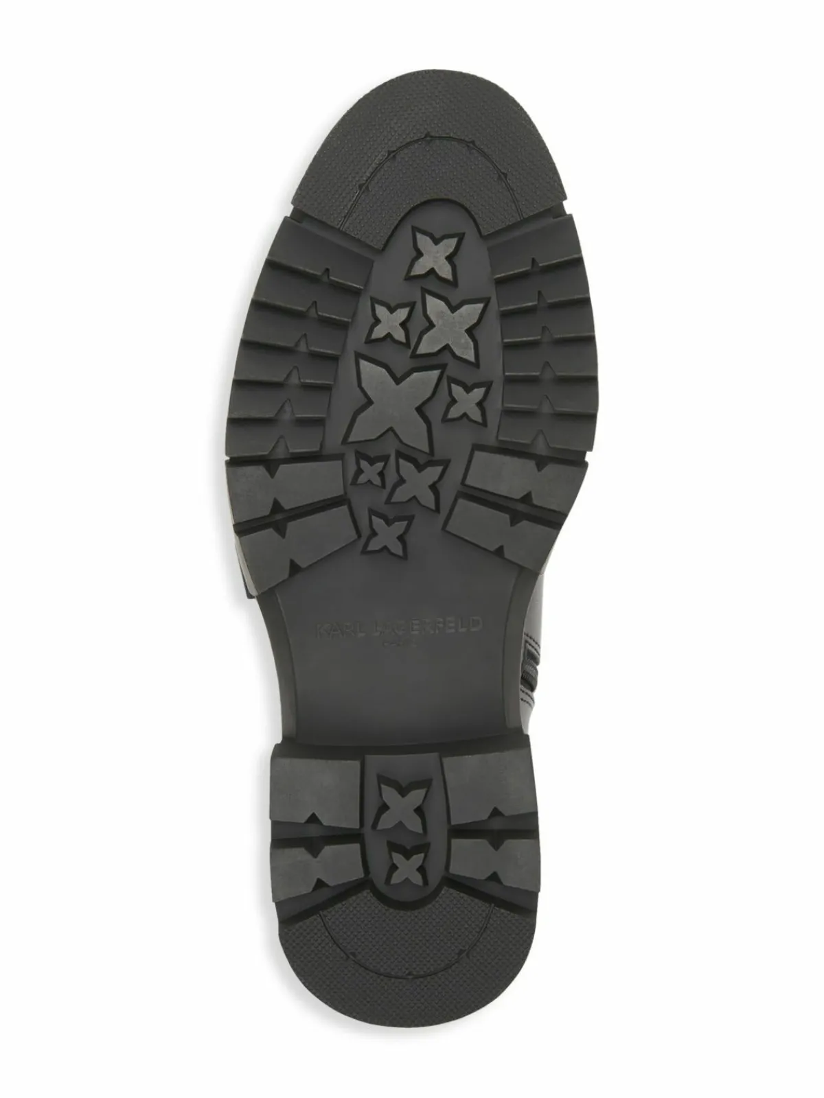 Karl Lagerfeld Paris Belted Leather Hiker Boots