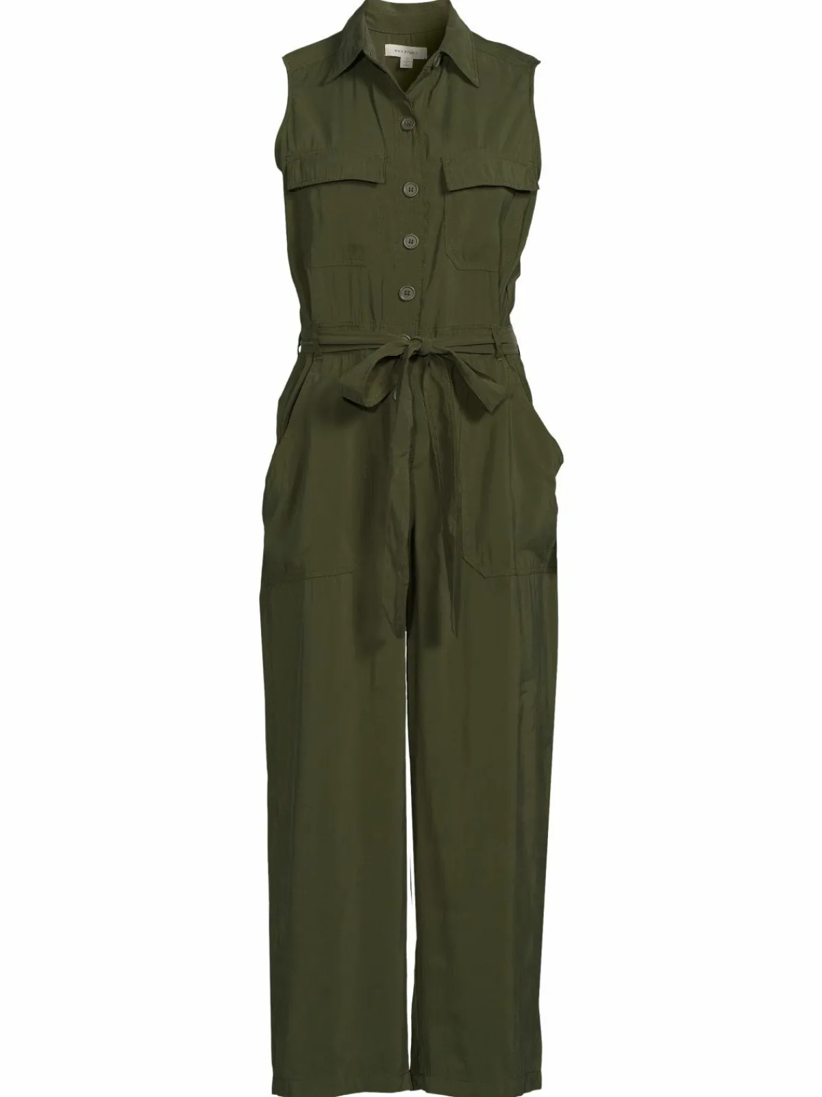 Women Max Studio Belted Utility Jumpsuit