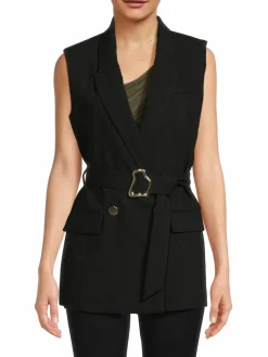 Women T Tahari Belted Vest