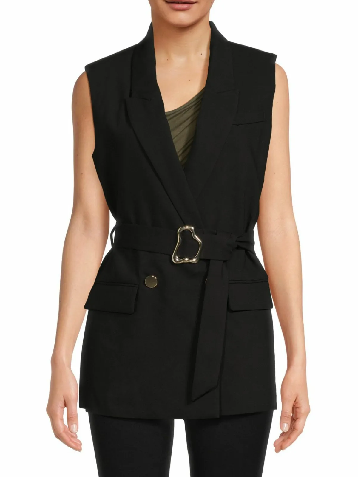 Women T Tahari Belted Vest