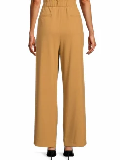 Women Tommy Hilfiger Belted Wide Leg Crepe Pants