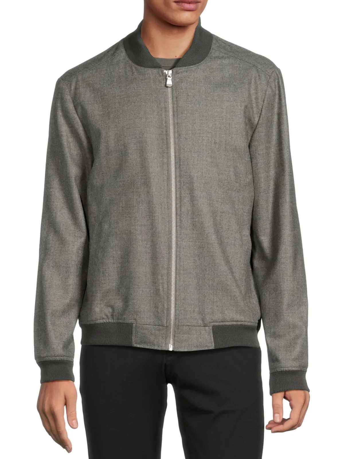 Jack Victor Coats & Jackets|Bennett Heathered Wool Blend Jacket Grey