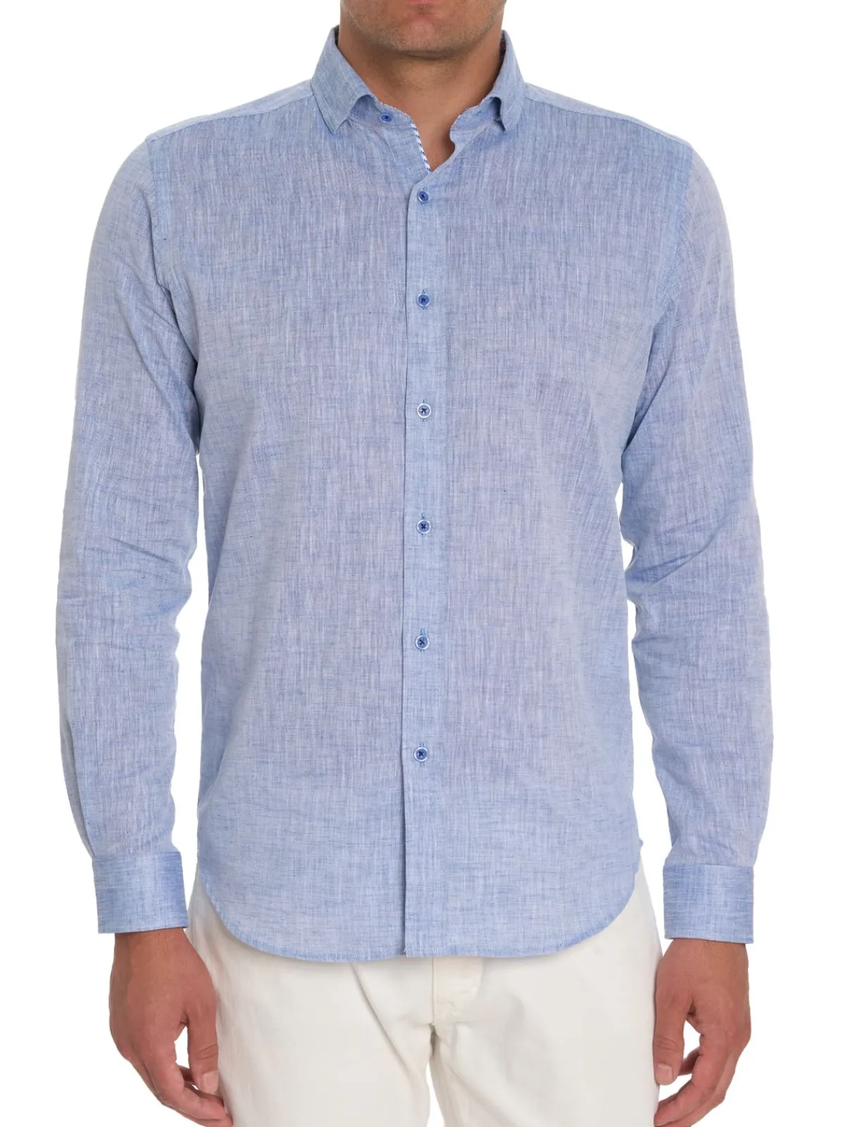 Robert Graham Linen|Bennett Linen-Cotton Shirt