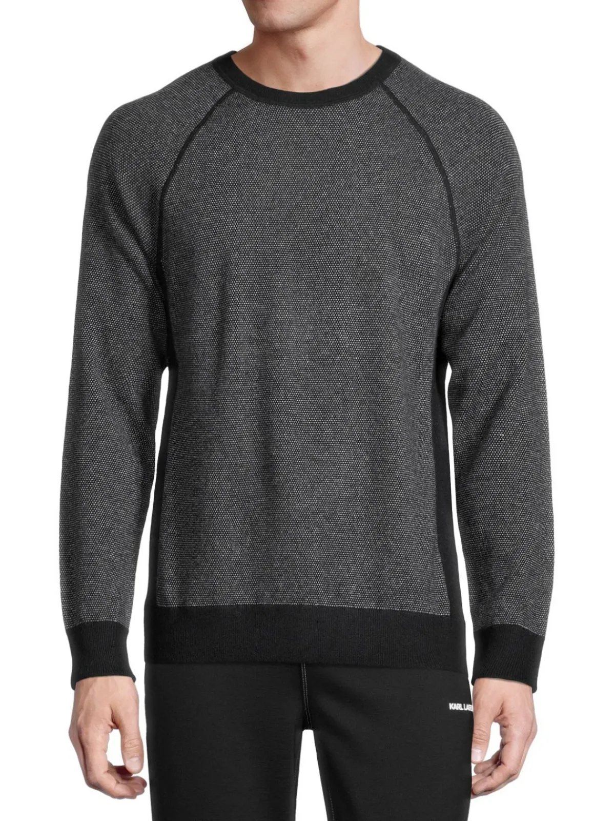 Vince Cashmere|Bird's Eye Wool & Cashmere Sweater