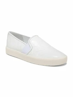 Vince Blair Embossed Leather Slip On Sneakers