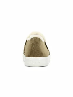 Vince Blair Suede & Shearling Lined Slip On Sneakers
