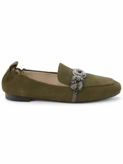 Sanctuary Blast Suede Python-Embossed Bit Loafers