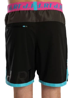 D.RT Shorts|Bloc Logo Waistband Shorts Black Multicolor