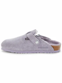 Birkenstock Boston Narrow Fit Shearling Lined Platform Mules