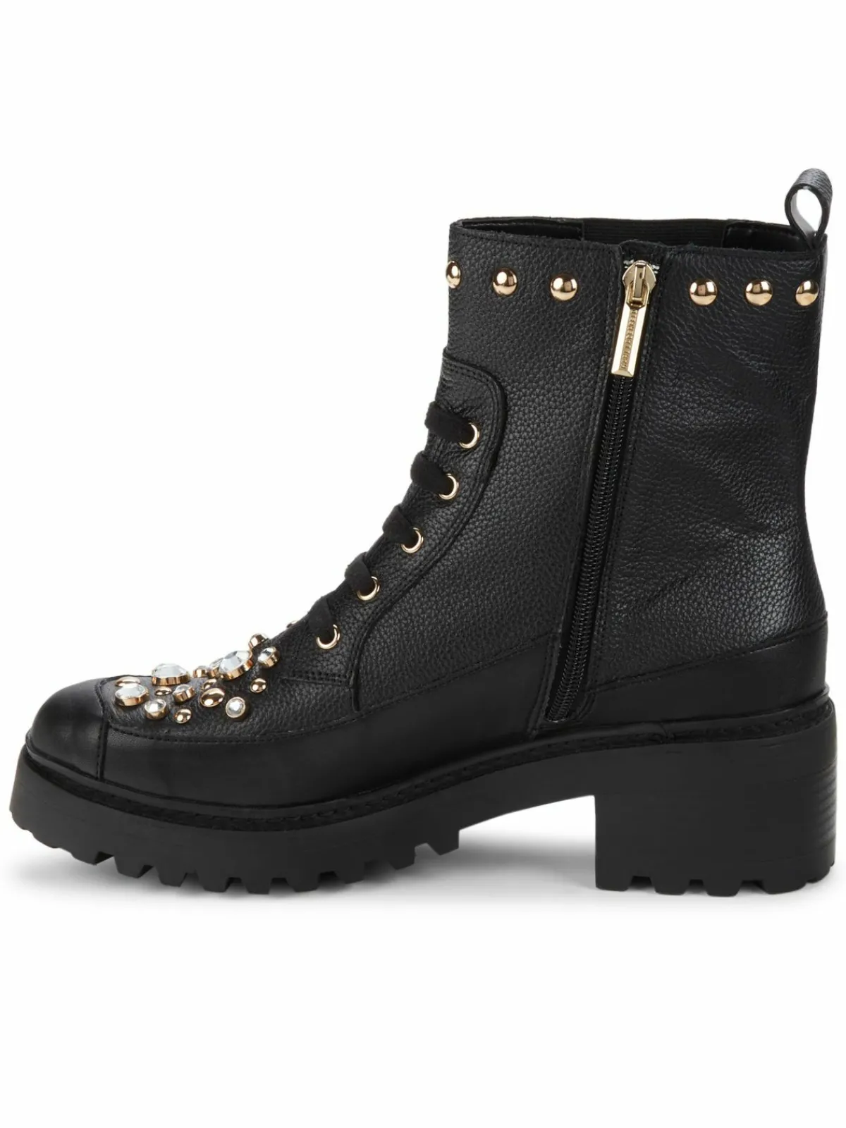 Karl Lagerfeld Paris Breck Embellished Textured Chelsea Boots