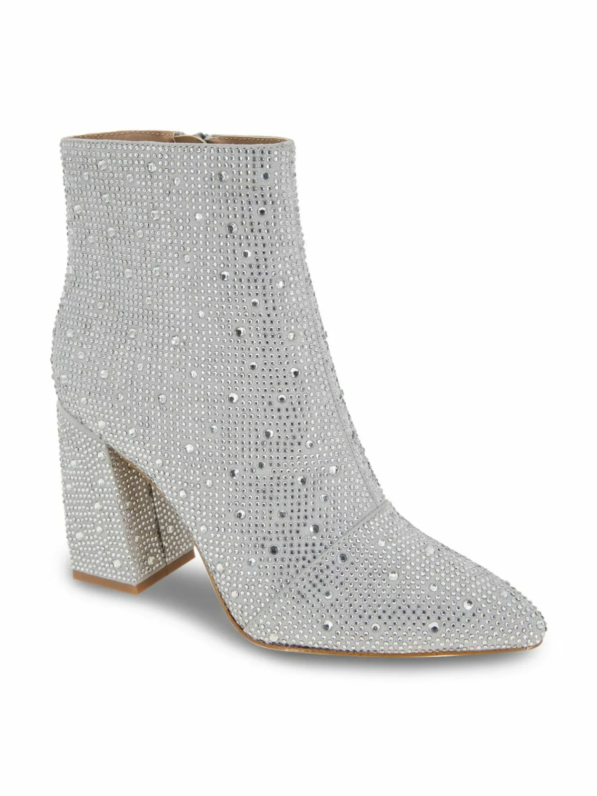 BCBGeneration Briel Rhinestone Studded Block Heel Ankle Boots