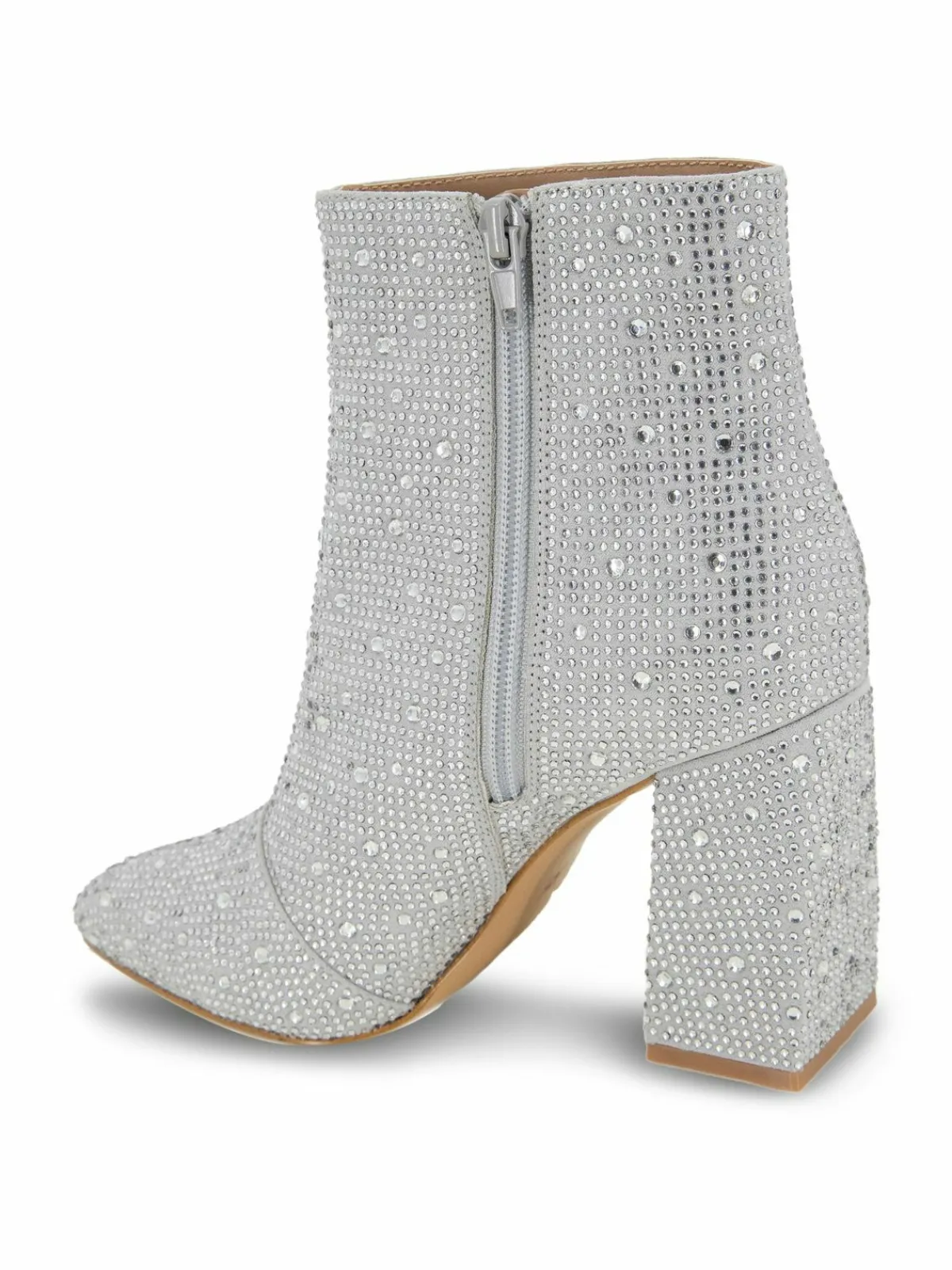 BCBGeneration Briel Rhinestone Studded Block Heel Ankle Boots